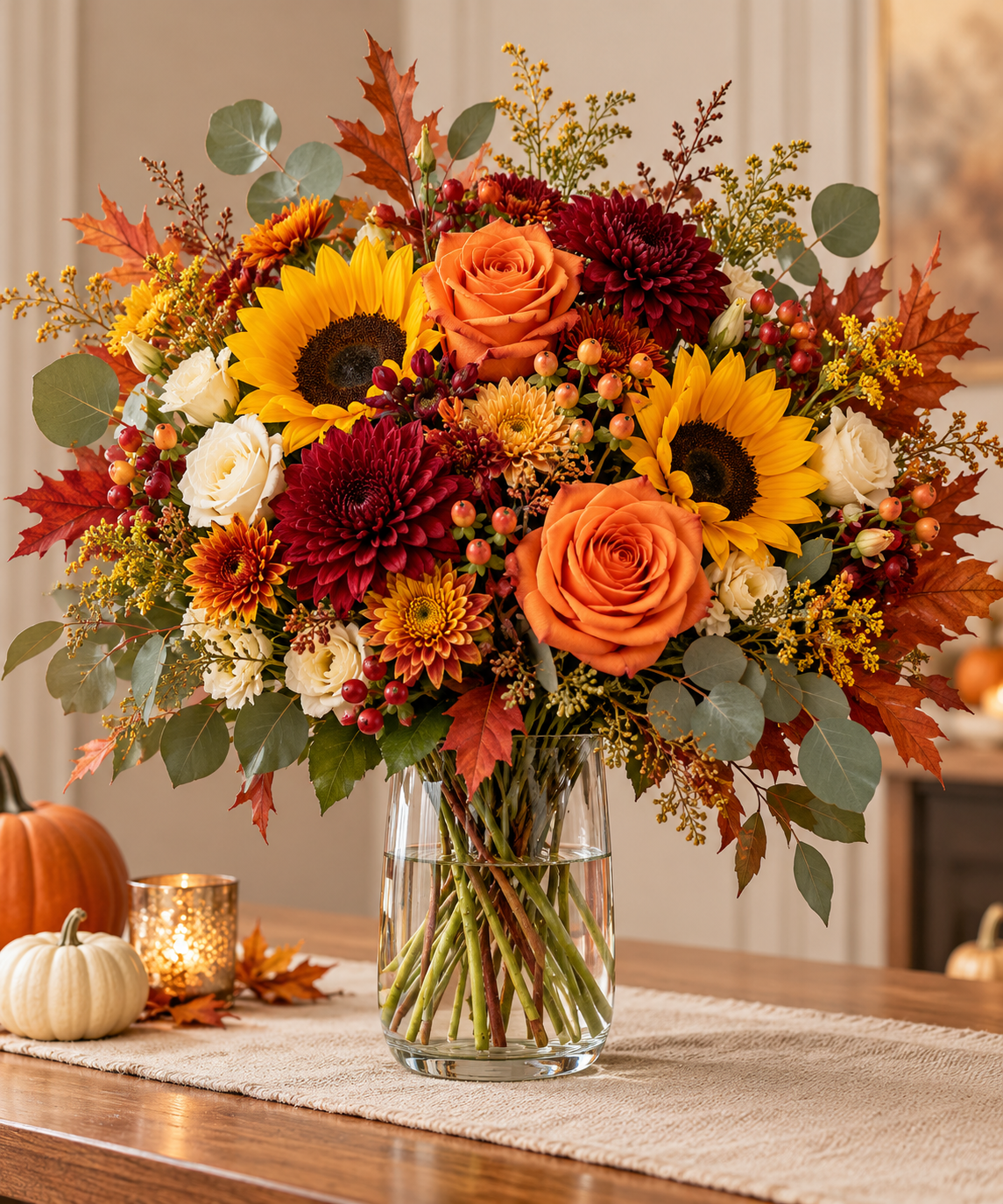 Golden Harvest Thanksgiving Bouquet